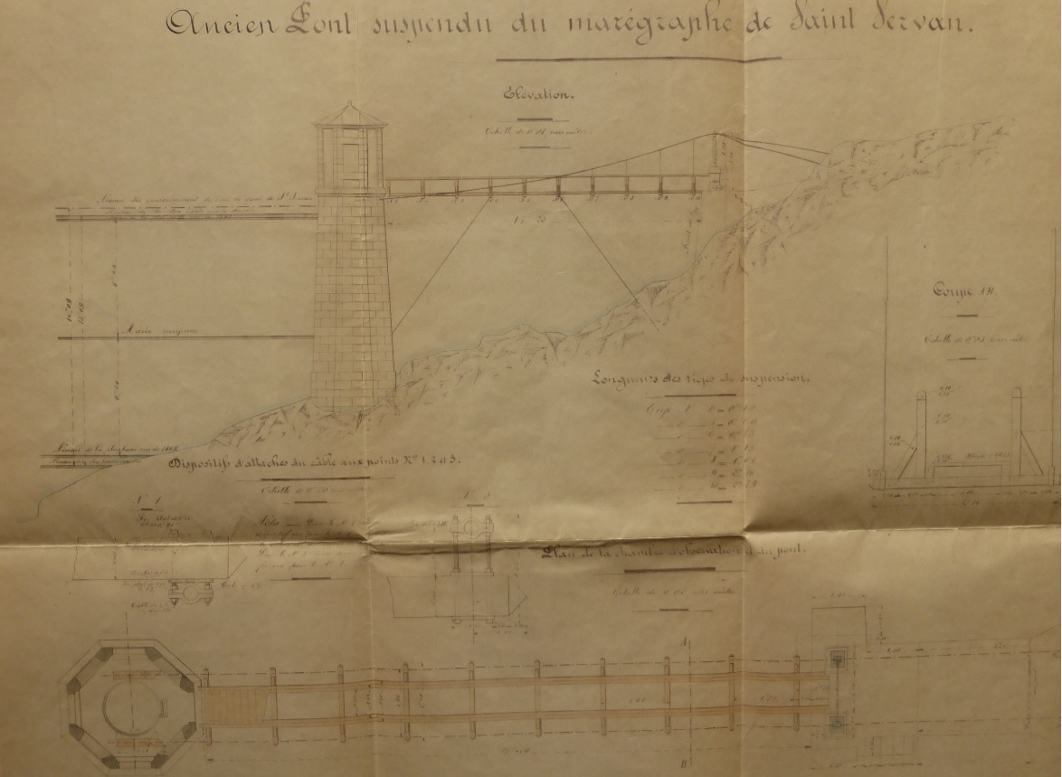 Plan du marégraphe de Saint-Servan