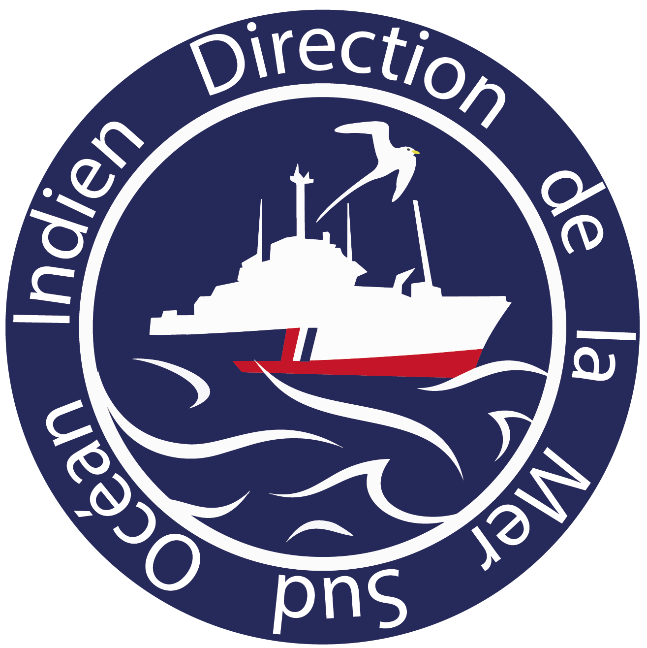 logo direction de la mer sud ocean indien