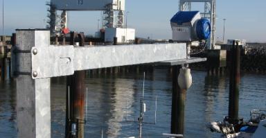 capteur radar au bout d'une potence