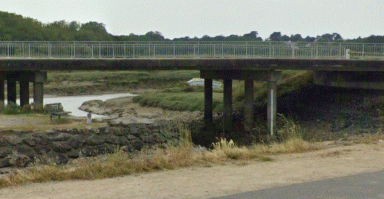 Pont routier sur lequel est faite l'observation