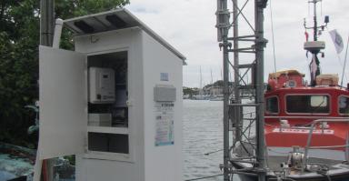boitier maregraphe, antennes et capteurs