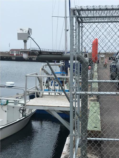 capteur fixé sur potence