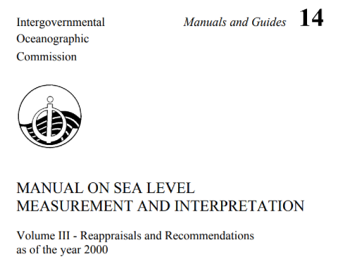 MANUAL ON SEA LEVEL MEASUREMENT AND INTERPRETATION