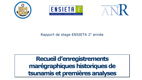 Recueil d'enregistrements marégraphiques historiques de tsunamis et premières analyses