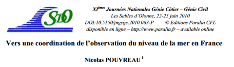 Vers une coordination de l’observation du niveau de la mer en France