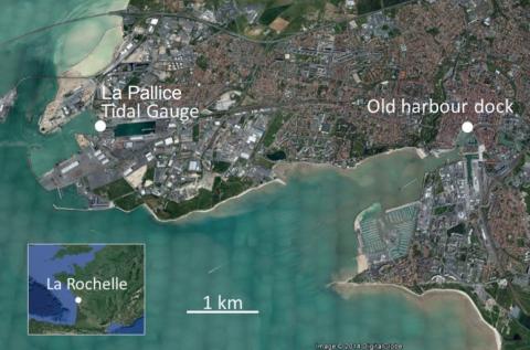 Study site and water level data localisation