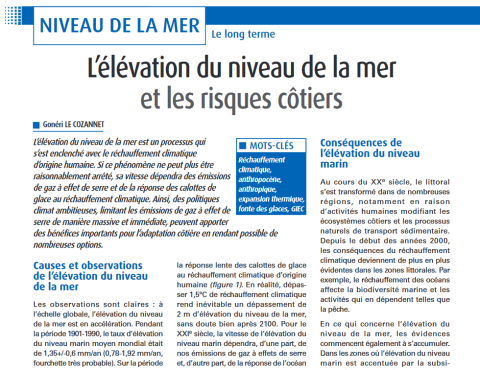 Extrait article Le Cozannet ; revue XYZ n°177
