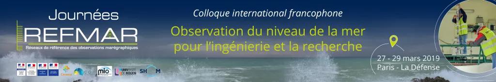 Bandeau des Journées REFMAR - 27 - 29 mars 2019 - Paris - La Défense - Ministère de la transition écologique et solidaire