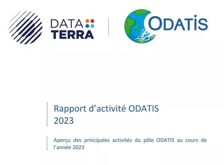 Extrait de la couverture du rapport 2023 ODATIS