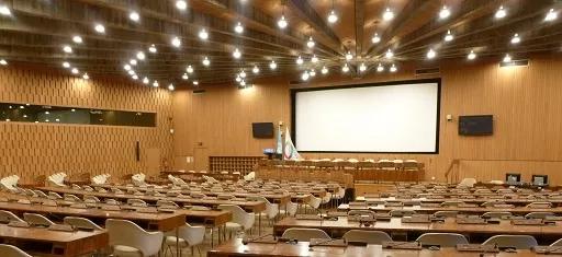 Vue de la salle IX où se tiendront les Journées REFMAR 2016 (Crédits SHOM, 2015)