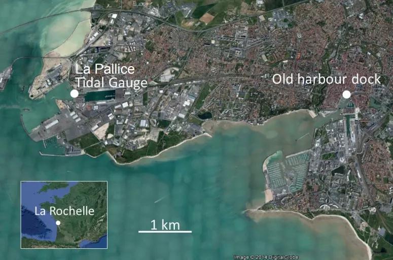 Study site and water level data localisation